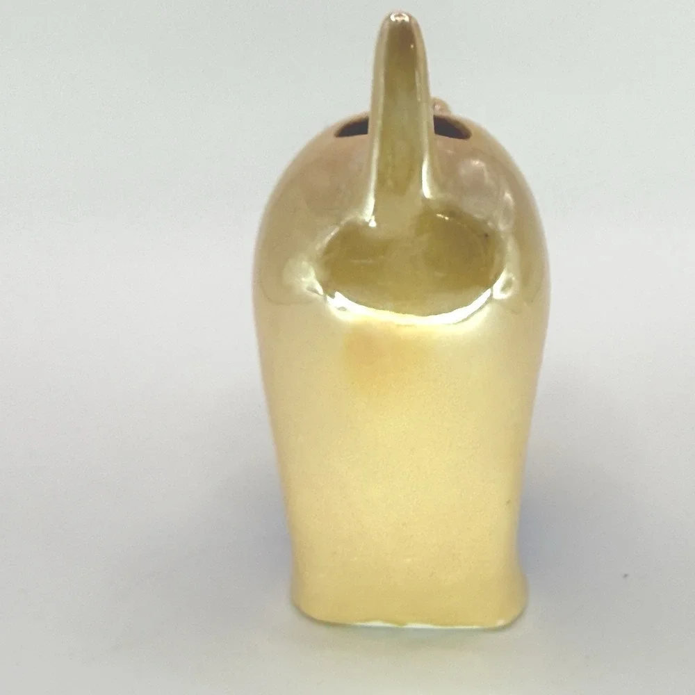 Lusterware Gold Castle‎ Cat 1930's figural ceramic TOOTHBRUSH HOLDER Japan